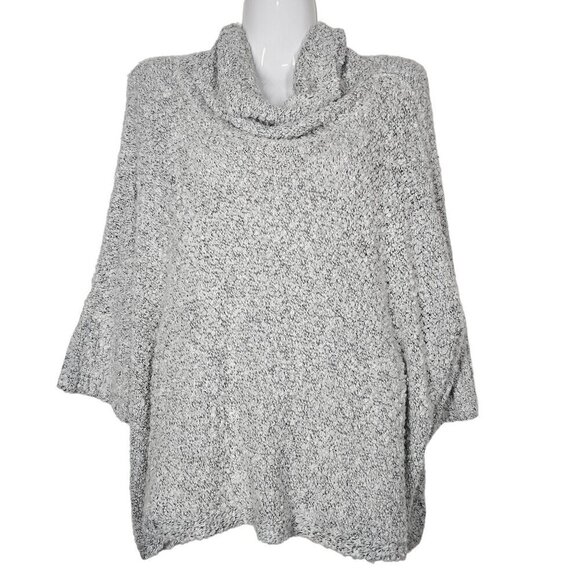 ASTR The Label Womens Gray Cowl Neck Boxy Oversized Sweater Chunky Knit Medium - Picture 1 of 9